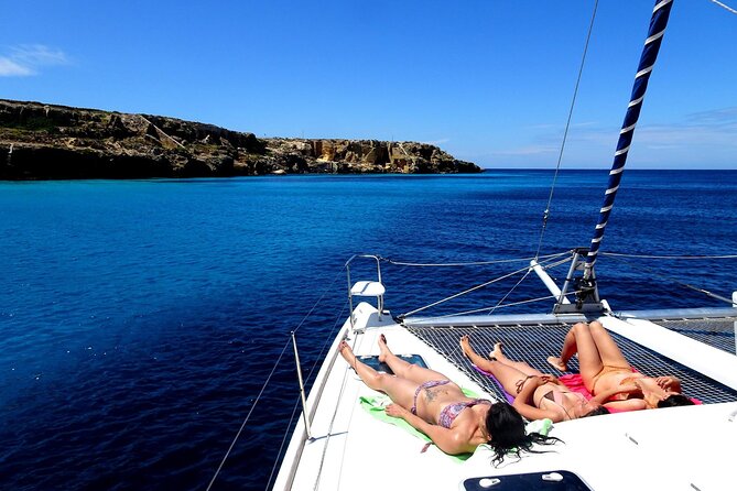 1-Catamaran tour to the Maddalena Archipelago from Cannigione - Stop 2: Isola di Spargi for snorkeling in turquoise clarity