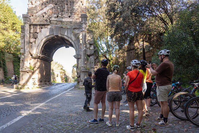 Appian Way & Aqueducts small group e-bike tour(catacombs & food) - Stop 2: Villa di Massenzio, then the big spa ruins outside the center