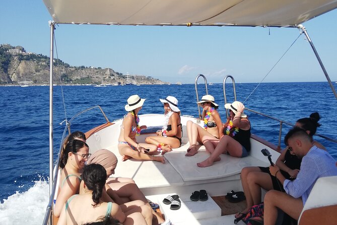 Boat tour Giardini Naxos Taormina Isola Bella Blue Grotto - Swim time, drinks, and what’s onboard (and what you should pack)