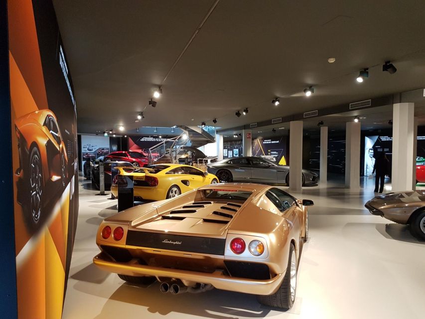 Bologna: Lamborghini Museum Entrance Ticket - Classics room energy: Miura and Countach as the core icons