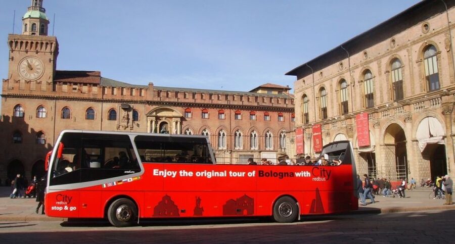 Bologna: Open Bus City Tour and Local Food Tasting - Portici di Bologna and the historical market food voucher