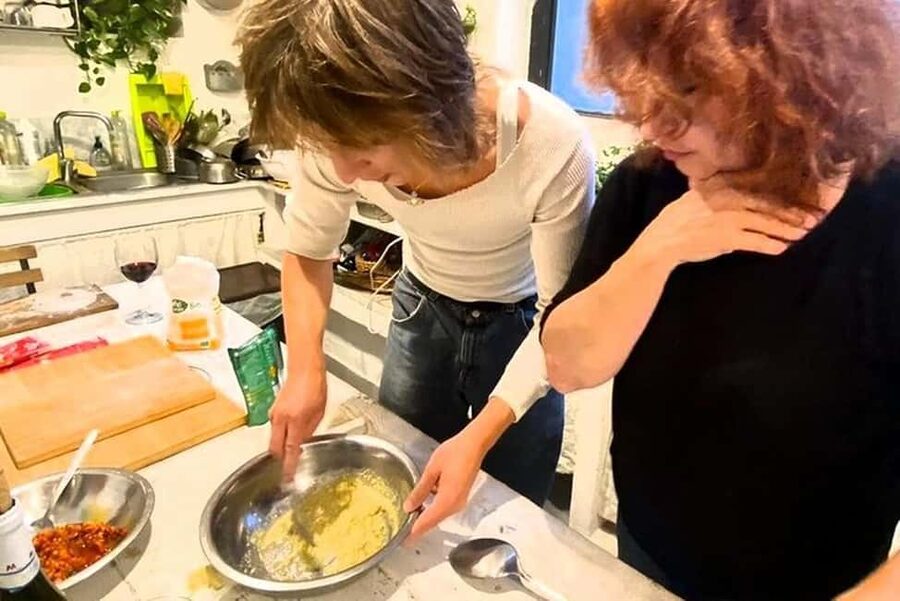 Catania: Pistachio Ravioli, Pasta Home Cooking Class w/ Wine - Where You Meet: Ring the Bell at Vignolo, Then Climb Into the Kitchen