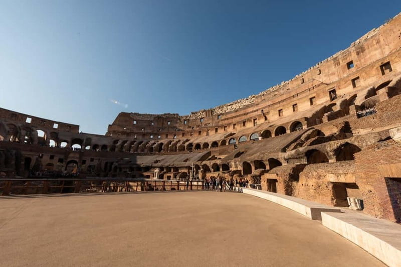 Colosseum Arena, Forum & Palatine Hill Guided Tour - Entering the Colosseum Arena Floor, Gladiators’ Gate, and the real engineering