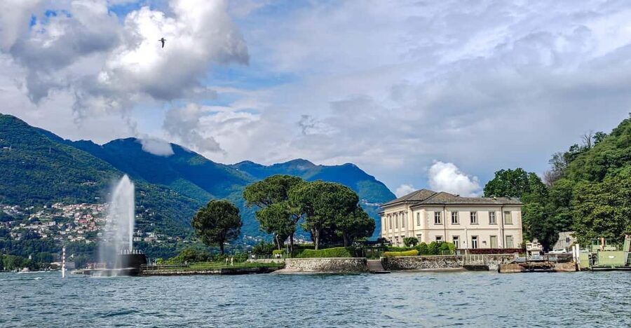 Como: Lake Como Shared Boat Tour - From the Como shoreline: cathedral dome, Temple, and Villa Olmo
