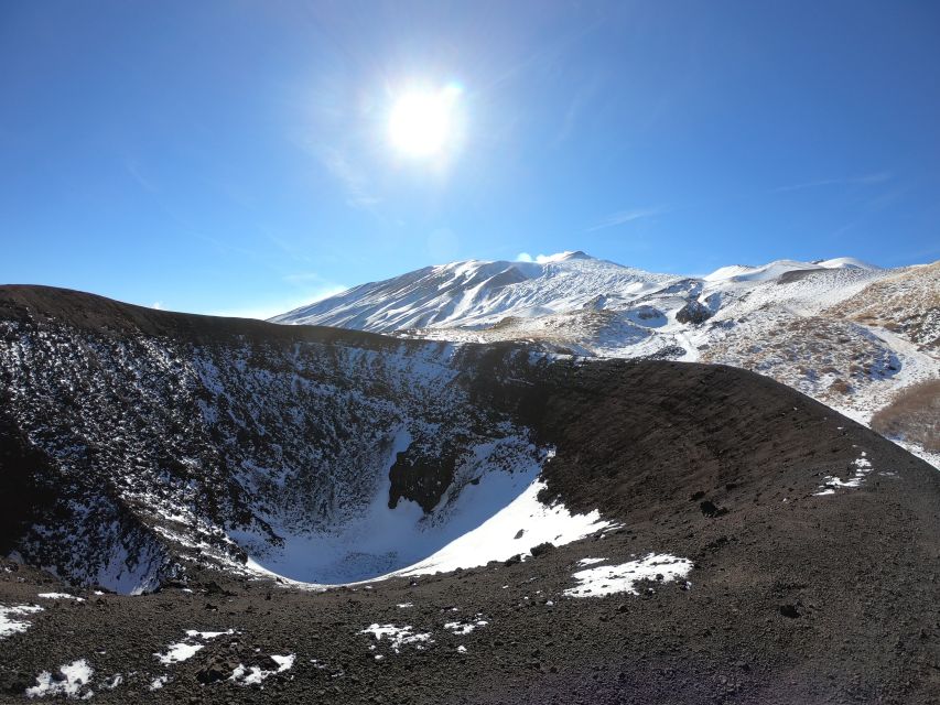 Etna: Craters of the 2002 Eruption Trekking Experience - Summit crater edge views, plus the sandy-channel descent