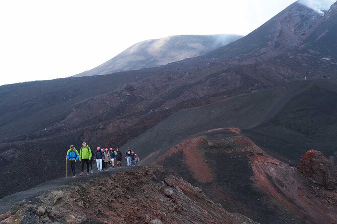 Etna excursion 3000 meters with 4x4 cable car and Trekking - The crater edge plus summit-crater gas plume, that one moment you hope for