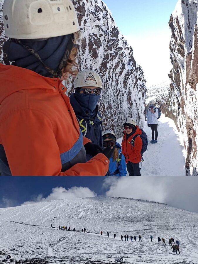 Etna excursion to 3000 mt. with cable-car and jeep 4x4 - Getting fitted at La Baita 3L Ski-Lab, then heading for the first climb