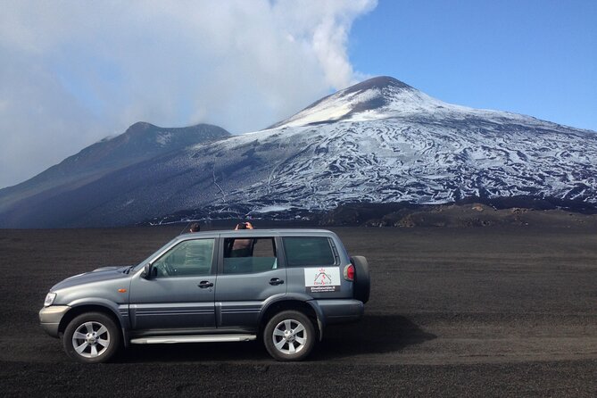 Etna Tour in 4x4 - Stop 1 on Mt Etna: lava flows, side craters, and a cave with lights