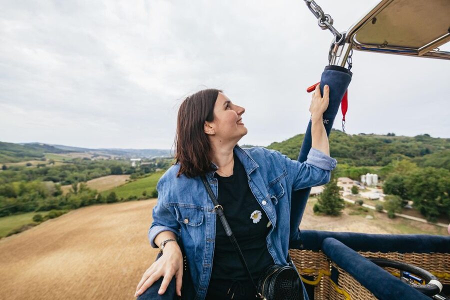 Florence: Balloon Flight Over Tuscany - The Flight Itself: Climbing Toward About 2,000 Feet and Drifting on Purpose