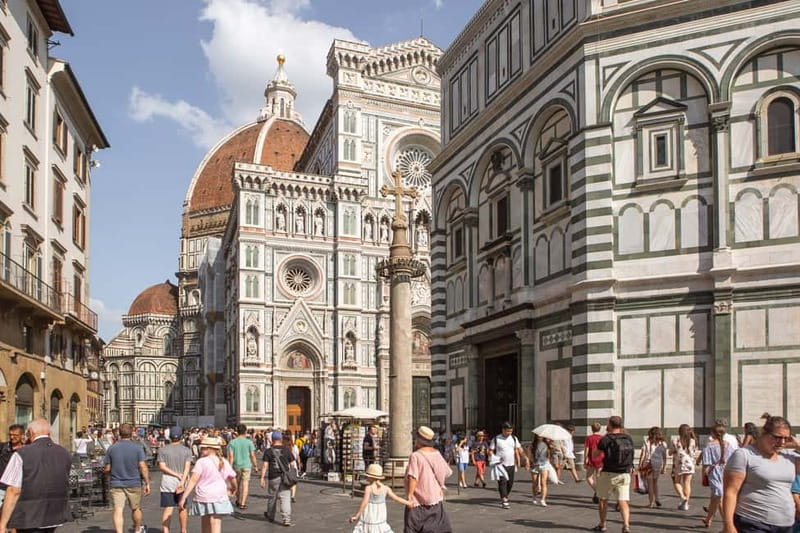 Florence: Duomo Area Tour and Brunelleschi Dome Climb Ticket - The 50-minute guided walk: Baptistery and Cathedral exterior with meaning