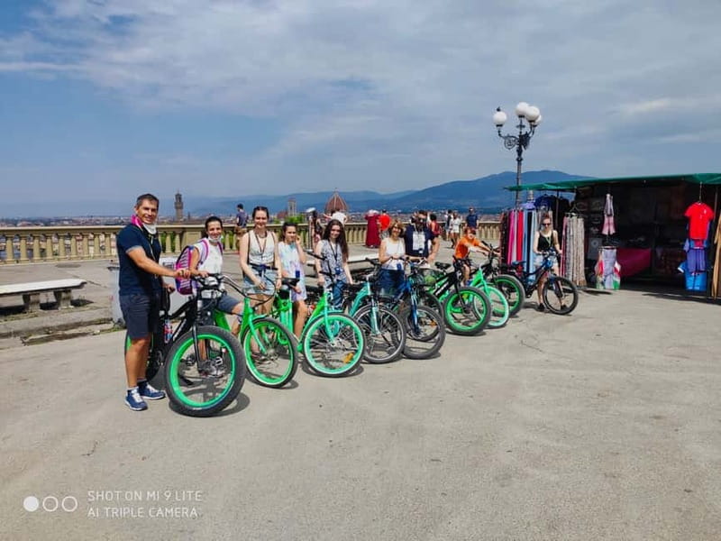 Florence: E-Bike Tour with Michelangelo Square - Stop-by-stop: what you’ll do in those 2 hours