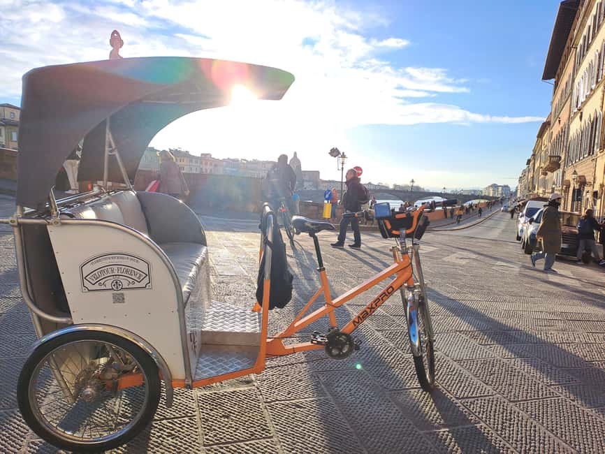 Florence: Guided City Tour by Rickshaw - Arno River and Ponte Vecchio: classic views, handled efficiently