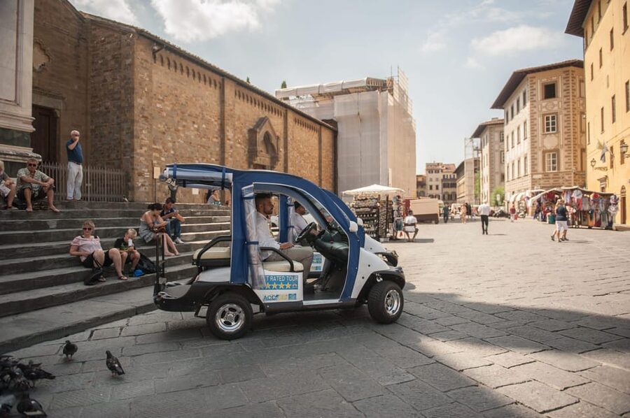 Florence: Old Town Golf Cart Excursion - Meeting points, carts, and the walking you still need