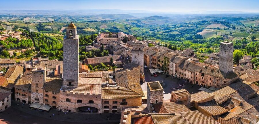 Florence: Pisa, Siena, S. Gimignano, Chianti Wine & Lunch - San Gimignano lunch with wine pairing: good Tuscan food, but mind the timing