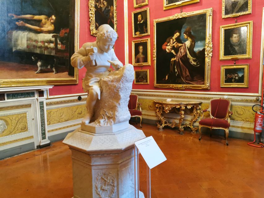 Florence: Pitti Palace, Boboli Garden, Palatine Gallery Tour - Inside Pitti Palace Courtyard, Then Up to the Noble Floor