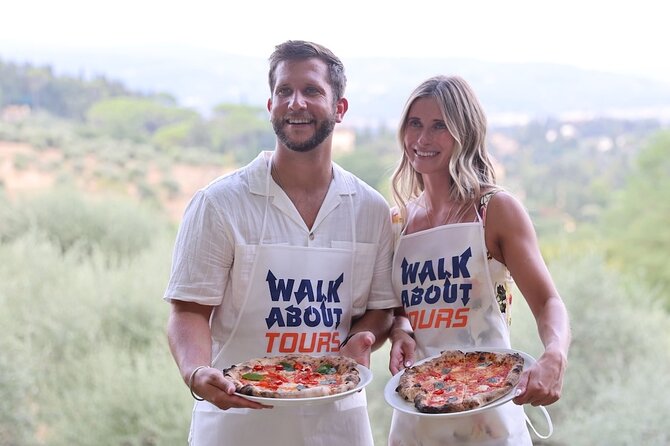 Florence Pizza or Pasta Class with Gelato Making at a Tuscan Farm - Piazzale Michelangelo, then the Chianti route