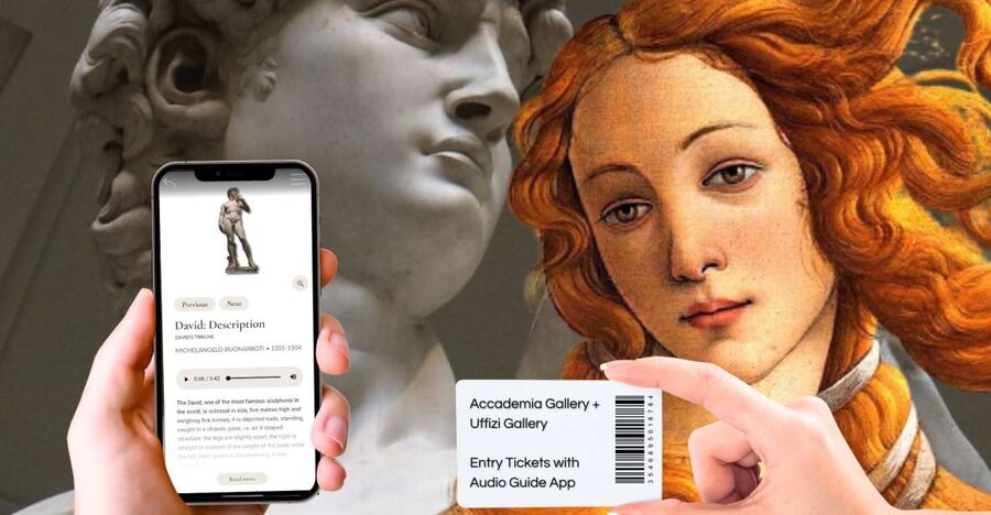 Florence: Uffizi & Accademia Priority Tickets with Audio App - Priority Tickets and Your First Contact in Florence