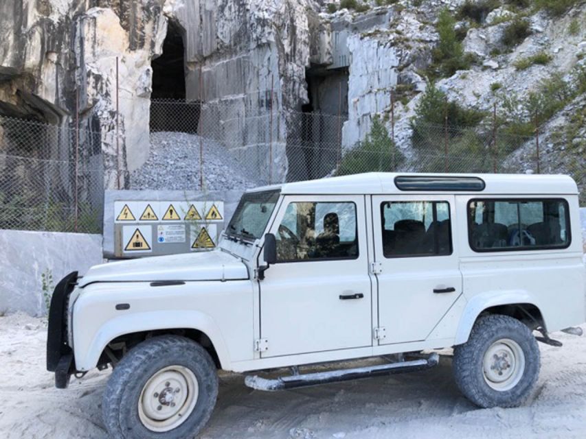 From Carrara: Marble Quarries Jeep Tour with Lardo Tasting - Meeting point in Carrara and what the schedule feels like