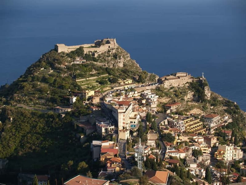 From Catania: Taormina, Savoca, & Castelmola Tour w/ Lunch - Lunch in Castelmola: Typical Sicilian Food and Emilio Sciacca Wine
