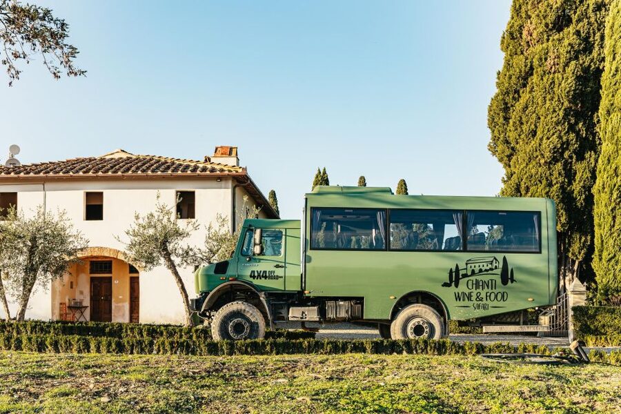 From Florence: Chianti Wine and Food Tasting Safari - Historic first estate: villa tunnels, cellar tour, and olive oil tasting