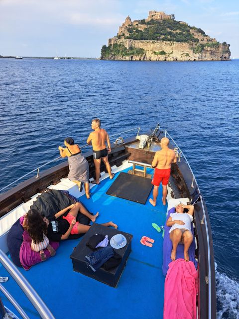 From Ischia: Procida Island Full-Day Boat Tour with Lunch - Il Fungo and the dessert moment before returning to Forio
