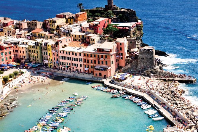 From Milan: Cinque Terre Guided Full-Day Trip With Cruise - Manarola Stop: One Hour for Vineyards, Piers, and That Famous Tunnel Feel
