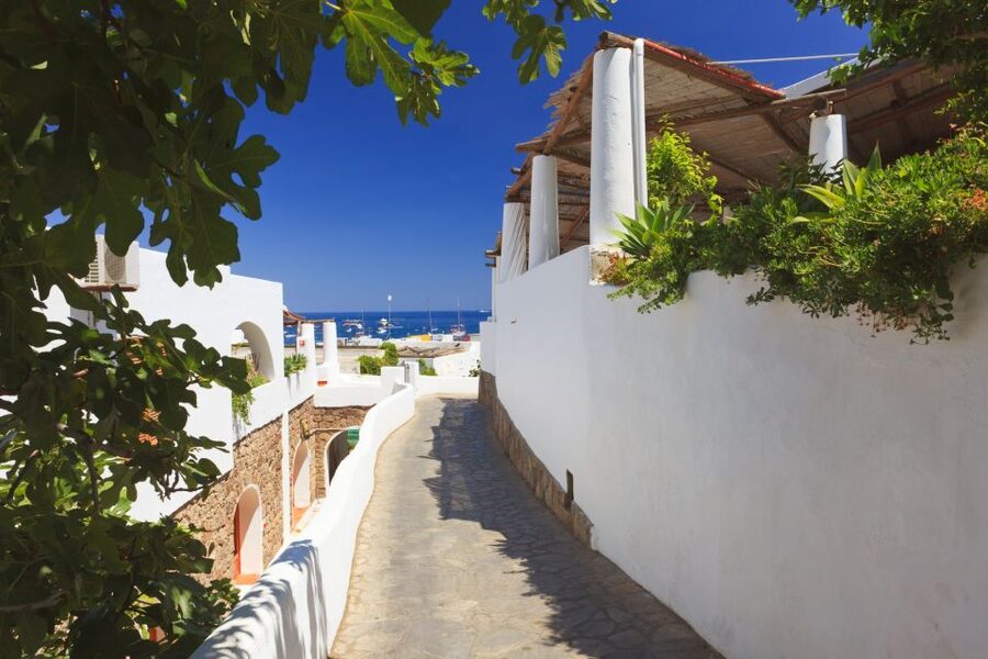 From Milazzo: Panarea and Stromboli Boat Trip by Night - Panarea: glamorous streets, Capo Milazzese, and Cala Junco Bay