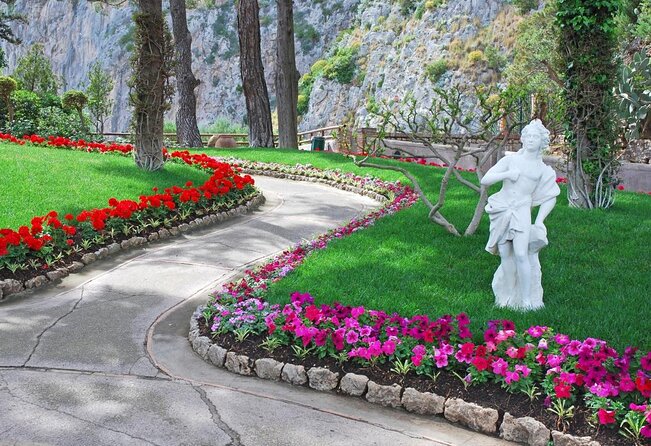 From Naples: Capri and Anacapri Small Group Tour + Ferry - Giardini di Augusto: the viewpoint garden that frames the whole island