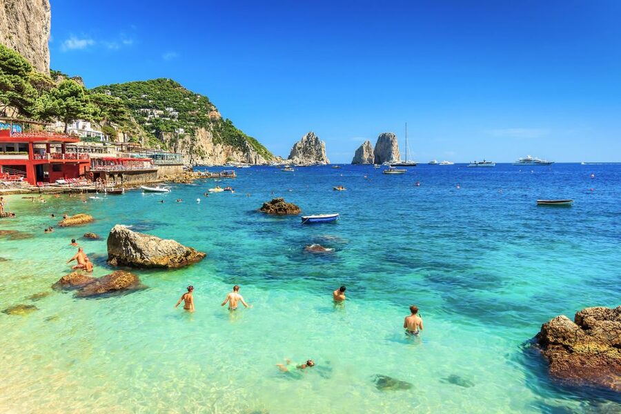 From Naples: Capri Guided Tour with Ferry Tickets & Minibus - Augustus Gardens: why this guided hour is worth it