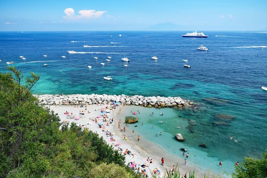 From Naples: Full-Day Capri Island and Blue Grotto Tour - Guided Capri time: 4 hours for views, walking, and shopping choices