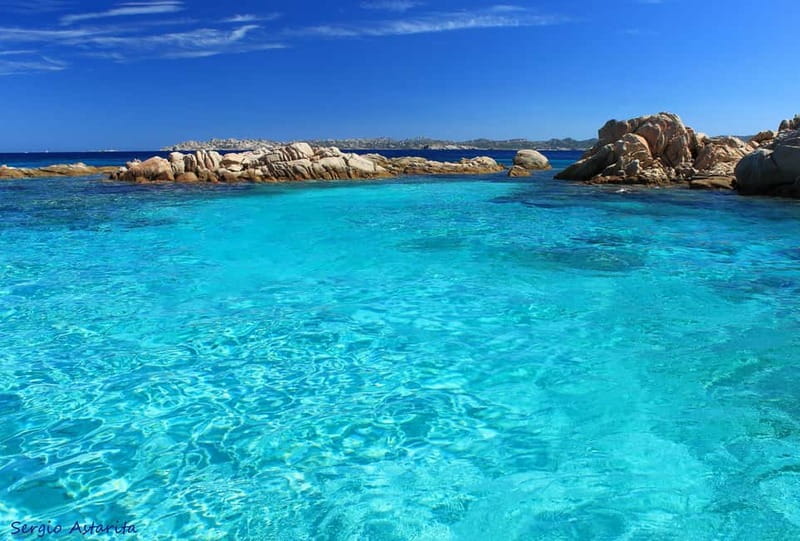 From Palau: 4 stops boat tour to La Maddalena archipelago - Santa Maria island: long beach time and your lunch decision