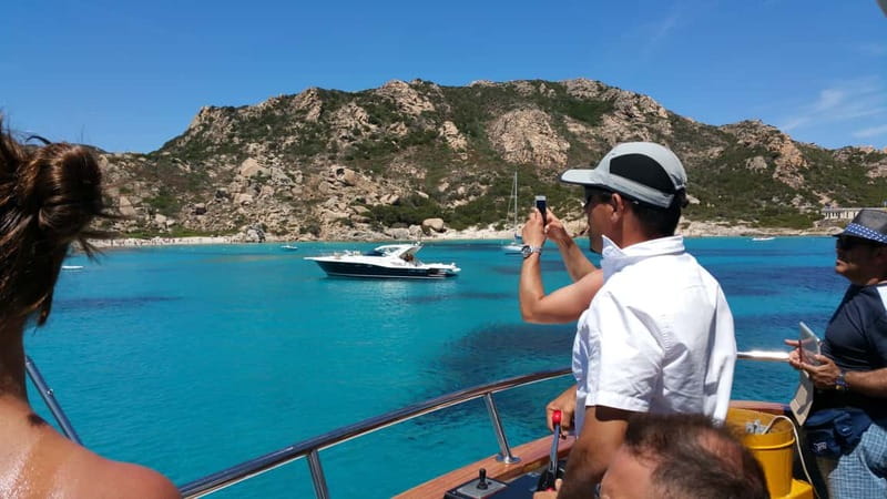 From Palau: 4 stops boat tour to La Maddalena archipelago - The quick photo stop at Testa della Strega