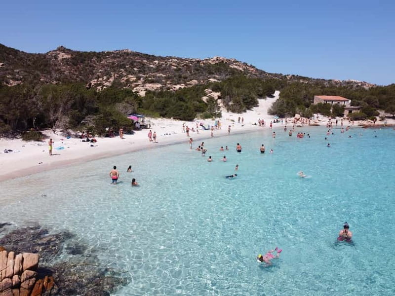From Palau: 4 stops boat tour to La Maddalena archipelago - The return sail past Santo Stefano and Caprera
