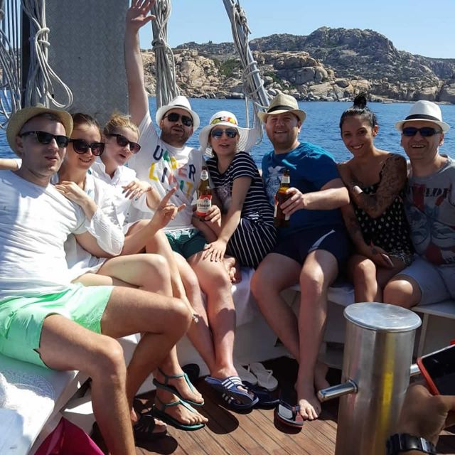 From Palau: La Maddalena Archipelago Boat Tour with Pasta - Santa Maria Beach: your first 2 hours in the water