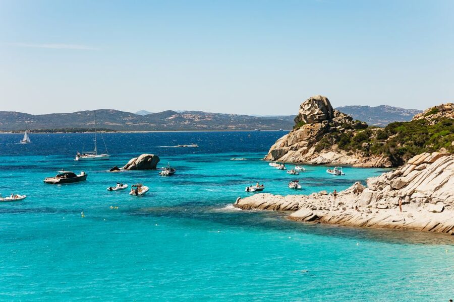 From Palau: La Maddalena Islands Full-Day Trip by Boat - Santa Maria (Cala Santa Maria): dock access and a simple lighthouse walk