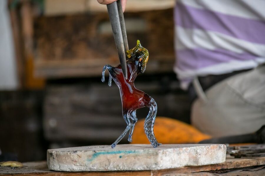From Punta Sabbioni: Venice, Murano & Burano Guided Tour - Murano Glass Factory Visit: watching glassmaking up close