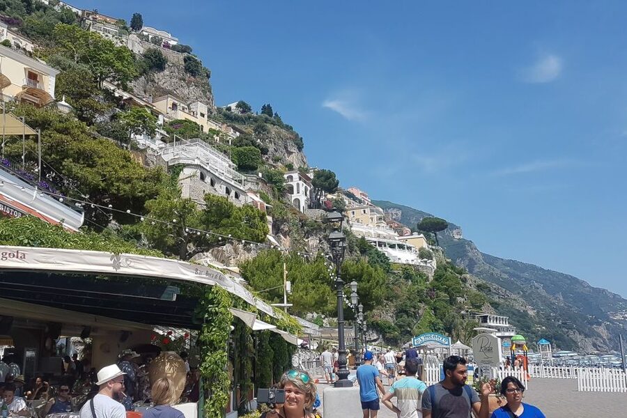 From Rome: Pompeii, Positano and Amalfi Full-Day Tour - Amalfi highlights: Sant’Andrea views, paper mill, limoncello time
