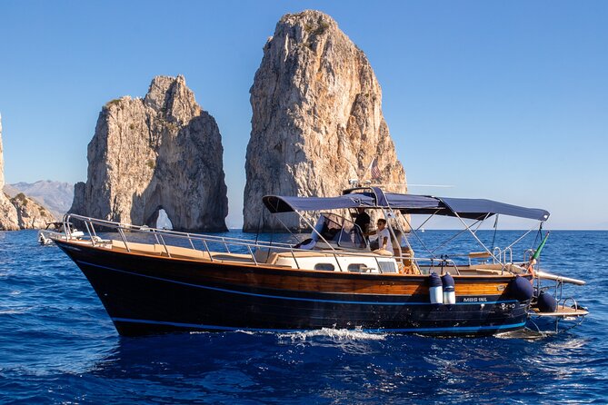 From Sorrento: Capri Small-Group Boat Tour with 4 Hours ashore - White Grotta and Green Grotta: quick stops with real visual payoff