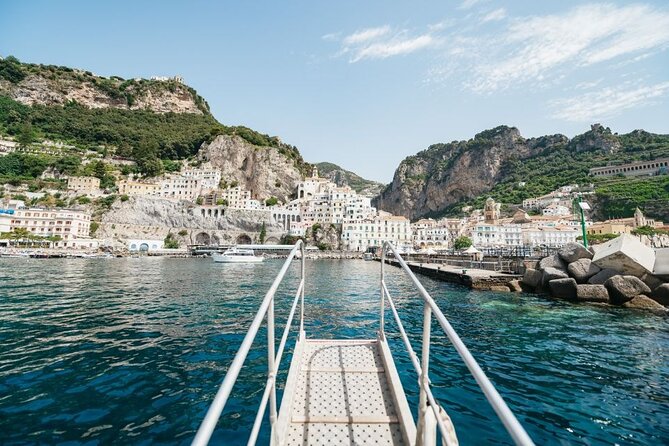 From Sorrento/Nerano:Amalfi Shared Tour (9:00am or 11:15am ) - Positano for about 1.5 hours: alleys, views, and the food reality check