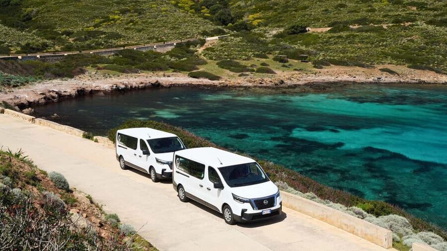 From Stintino: Asinara minivan tour - Asinara National Park by minivan, ferry rides, and the white donkey factor
