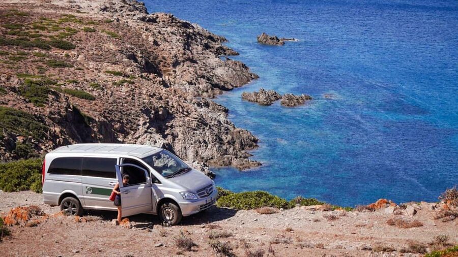 From Stintino: Asinara minivan tour - Porto di Fornelli orientation, first photo chances, and getting your bearings