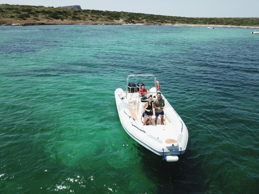 From Stintino: Half-day dinghy tour in Asinara Gulf - The swim-stops near Capo Falcone, Isola Piana, and Mare di Fuori