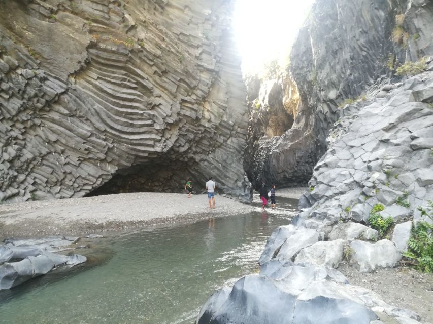 From Taormina: Full-Day Etna, Wine & Alcantara Canyons Tour - Alcantara Canyons: Panoramic Views Plus the Cold-Water Reality