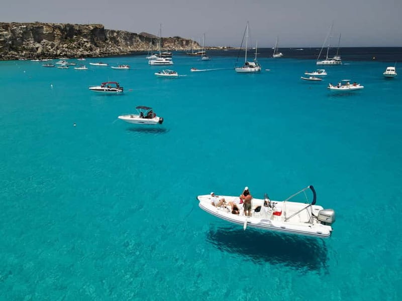 From Trapani: Egadi Islands Favignana & Levanzo Cruise - Cala Fredda (Cala Cold Beach) and the pebble-bay swim with marine vegetation