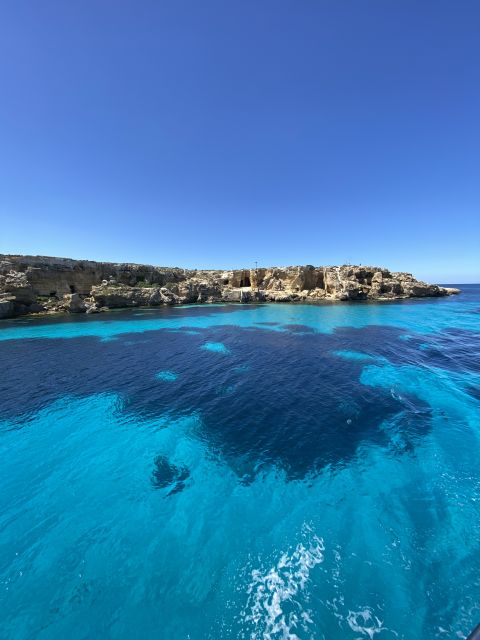 From Trapani: Favignana and Levanzo Mini Cruise with Lunch - The Favignana coast: Cala Rossa, Bue Marino, Scalo Cavallo, Cala Azzurra