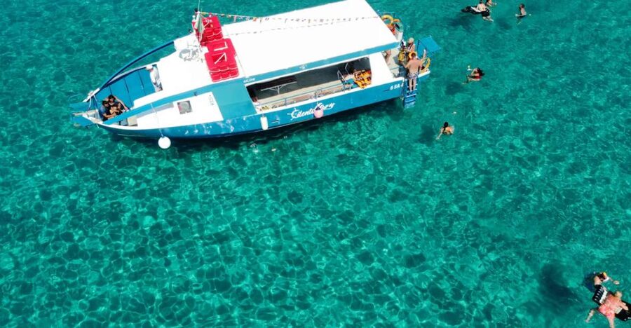 From Tropea: Capo Vaticano boat tour with snorkel & aperitif - Tropea to Capo Vaticano by boat, caves above and fish below