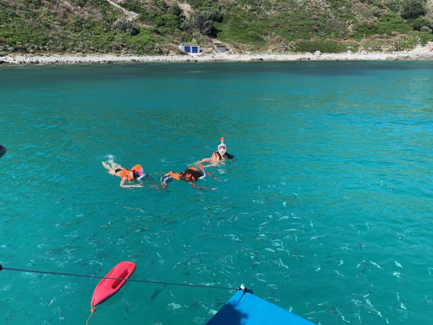 From Tropea: Capo Vaticano boat tour with snorkel & aperitif - Stop 1: Capo Vaticano area, photo time plus snorkeling