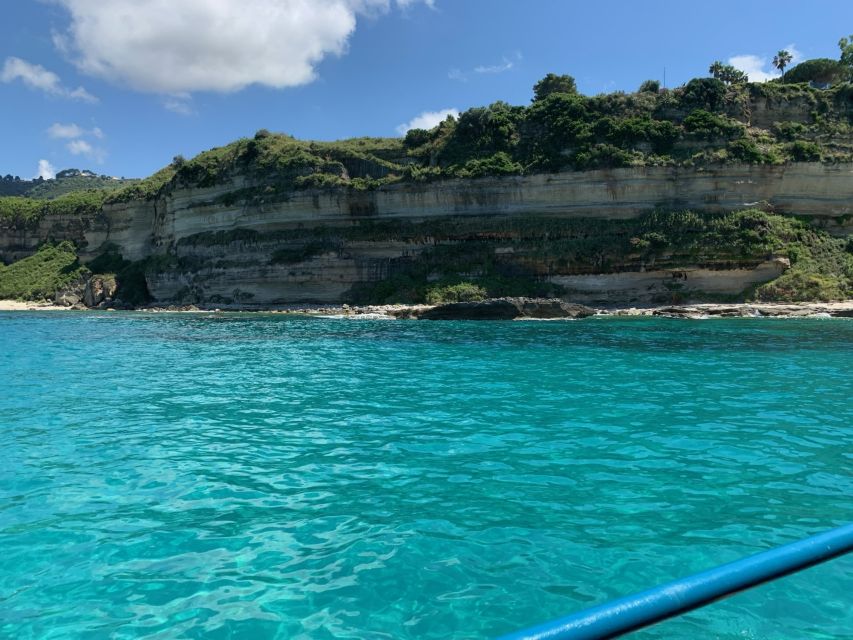 From Tropea: Capo Vaticano boat tour with snorkel & aperitif - Getting there without fuss, then getting on the water