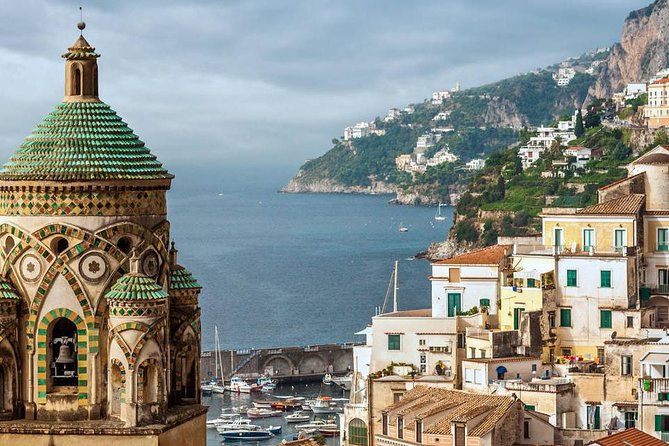 Full-day Sorrento, Amalfi Coast, Pompeii from Naples or Salerno - Positano for one hour: narrow paths, ceramics, and lemon moments