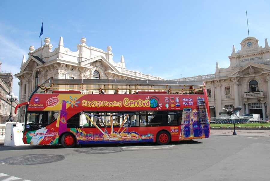 Genoa: Hop-on Hop-off Tour Ticket - Onboard experience: open-top views, audio in 8 languages, Wi-Fi, and the real headset situation